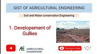 Lecture 12: Development of gullies |stages of gully erosion soil erosion #icar_jrf_exam_2023_update