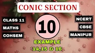 Примеры 14, 15 и 16 | Конические сечения | глава 10 | 11 класс | COHSEM | CBSE | NCERT | математика