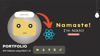 Personal Portfolio Website using  React JS | Nikhil Notse.