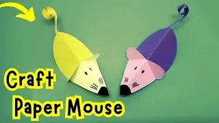 Easy Paper Mouse Craft for Kids 🐭 | Fun DIY Animal Craft Tutorial #crafts
