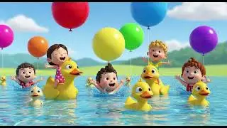 Kids Showing Flowers to Ducklings | Cute Baby Ducks Exploring Nature