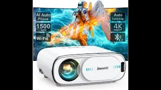 Jimveo 4K Outdoor Projector Review | AI Auto Focus, WiFi 6 & Bluetooth 2025