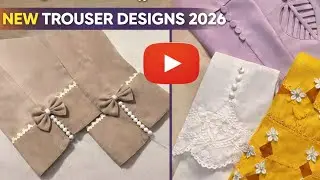 Stylish Trouser Design | Designer Pant Palazzo with Lace Trouser Design 2026 | Lace Border ?