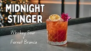 Midnight Stinger - zimowy twist na Whiskey Sour | Domowy Bar