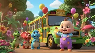 🎵 Dinosaur Bus Ride Adventure | kids nursery rhymes | Baby Song, Dino Bus Cartoon for Toddlers 🦕🚌