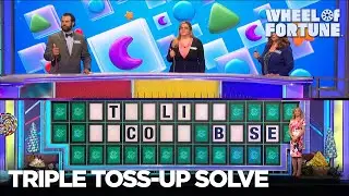 John Solves All 3 Triple Toss-Up Puzzles | Wheel of Fortune