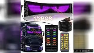 Demon Eyes Car LED Logo APP LED Matrix Pixel Panel Night Light DIY Programmable Flexible LED Display