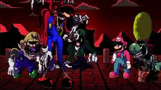 FNF Mirror Mode but Mario Madness