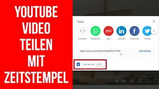 YouTube Video teilen mit Zeitangabe