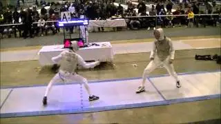 2016 Jan NAC Div I Men's Foil Semis Tourette vs Massialas