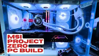 Stunning MSI ICE White PC Build! 🧊 | MAG PANO M100R PROJECT ZERO Case & MSI NVIDIA 5080 Vanguard
