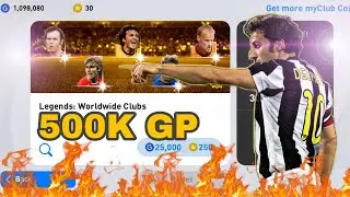 LEGEND WORLDWIDE CLUB BOX DRAW PACK OPENING 500K GP || PES 2021 MOBILE LEGEND BOX DRAW 🔥PART 1