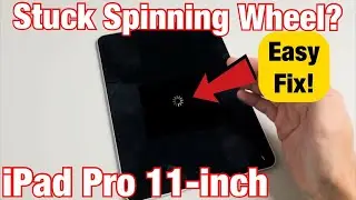 iPad Pro 11 дюймов: застрял на вращающемся колесе? Легко исправить!