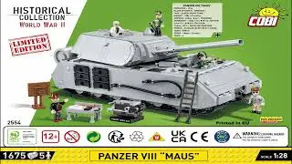 Cobi Instructions | Small Army / WW2 | 2554 | Panzer VIII Maus - Limited Edition