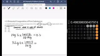 1.3 Elemental Composition of Pure Substances