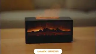 LED Light Fireplace Aroma Diffuser and Humidifier