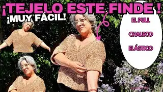 👉¡El Pull Chaleco Elástico de Verano! a dosagujas que todas quiere¡Fácil y Rápido! Para Principiante