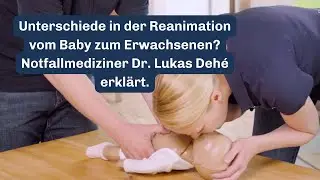 Unterschiede in der Beatmung vom Baby zum Erwachsenen. Notfallmediziner Dr. Lukas Deh&eacute; erkl&auml;rt.
