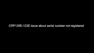 How to Solve Launch CRP129E CRP123E Serial Number Not Registered?- launchx431.fr