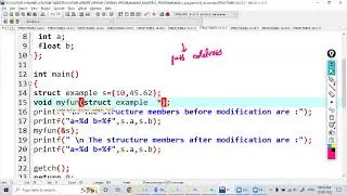 Call by reference in structures