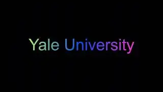 Screensaver 4K Yale University - Text Logo - 10 Hours (No Sound)