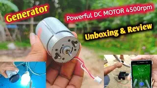 MITSUMI Powerful DC MOTOR 4500rpm DC Generator Unboxing & full Review