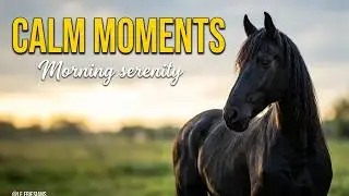 Beautiful Friesian Horses Relaxing | Calm & Peaceful Paddock Vibes