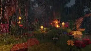 🧚&zwj;♂️ Minecraft Enchanted Fairy Forest Ambience w/ Rain & Nature Sounds | 10 Hours