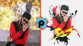 Picsart ink splash photo editing tutorial | picsart editing tutorial video | Badshah Creation