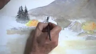 David Bellamy demonstrates a farmyard in watercolour