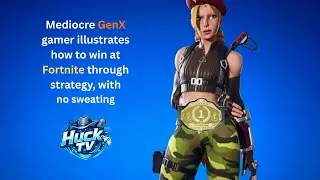 Mediocre GenX gamer uses strategy to win a game of Fortnite. No sweat.