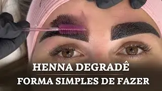Degrad&ecirc; na aplica&ccedil;&atilde;o da Henna. Forma simples de fazer!