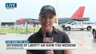 Biskie Duncan live at BAFB as preparations are underway for this weekend's air show