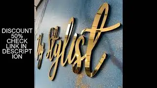 Custom Baby Name Sign Decor Personalized Acrylic Mirror Gold Wood Wall Signs Baby Shower Nursery Dec