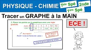 ECE Tracer une courbe à la main en Terminale et 1ère spécialité maths et physique-chimie ou  seconde