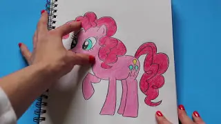 How to Draw My Little Pony PINKIE PIE Character Step By Step Easy