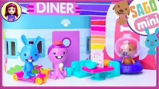 Sago Mini Harvey's Spaceship and Jack's Diner Portable Playsets Review Silly Play - Kids Toys