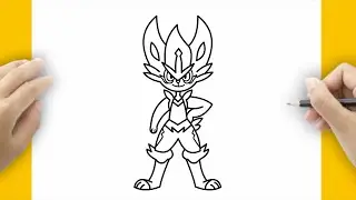 HOW TO DRAW POKEMON CINDERACE