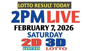 2pm Lotto Result Today Saturday pcso 2d 3d swertres ez2 February 7 2026 live!
