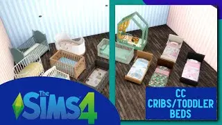 I found the BEST CC TODDLER BEDS on TSR! #sims4 #cc