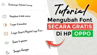 CARA MENGGANTI FONT DI SEMUA HP OPPO Gratis‼️ | Tutorial Ganti Gaya Huruf di Semua HP Oppo.
