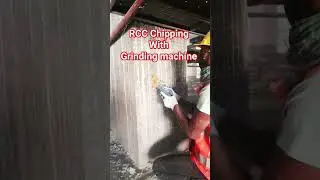 Grinding Machine Column Chipping: FAST Plaster Prep! #shorts #plaster #chipping #works #civil