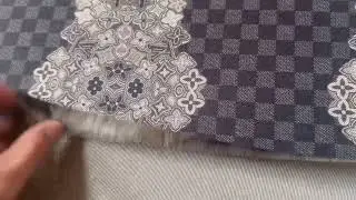 Craft LV Straps Damier Knitted TR Material Fabric For Handmade Handicraft Clothing By Yard