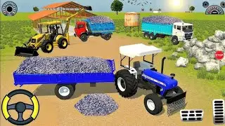 🔴 Drive JCB and Unloading 🪨 Stone From Dumper Truck #jcb #tractor #dumper #tractorvideo 