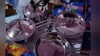 Unboxing safeshop product MIAKASA 3pcs cookware set and 3 ltr cooker || Mana Safeshop