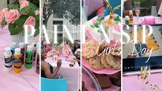 DIY | PAINT N SIP PICNIC at HOME #girlythings #paintandsip #birthdaypartyideas