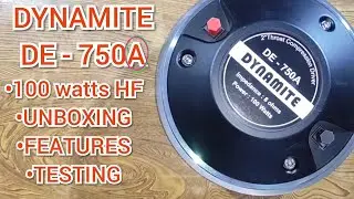 NEW HF DE 750A BY DYNAMITE UNBOXING & TESTING @SHAMBHOSOUND #djsetup
