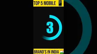 Top 5 Mobile Brand's In India 🤔 🇮🇳 #facts #short
