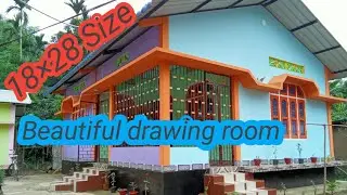 Beautiful drawing room//18×28 size//assam type house