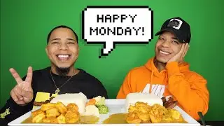 CURRY COCONUT SHRIMP MUKBANG 🍤🍤🍤🍤